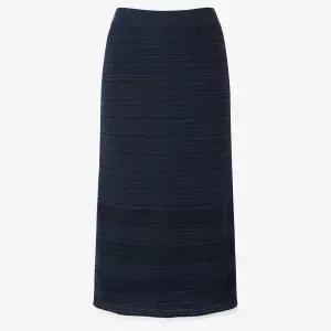 [롯데백화점]DEWL 스칼럽 배색 니트 스커트  D262KSD051