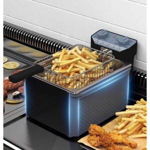 팝콘 감자 튀김 기계 기본형 싱글10L 트럭 2500W
