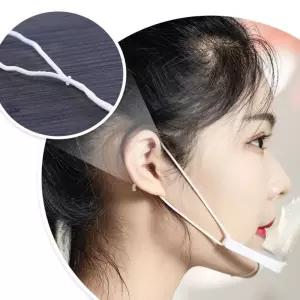 위생마스크 투명 플라스틱 귀걸이 끈 조절 턱걸이 조리용 식당 급식 10개