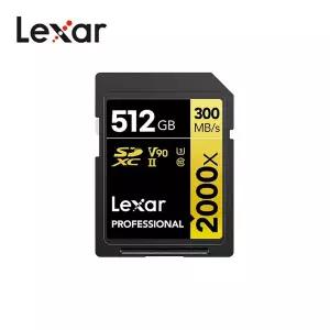 렉사 프로페셔널 2000X SD 메모리카드 SDXC UHS-II V90 512GB 캐논 소니 니콘 후지 카메라 호환