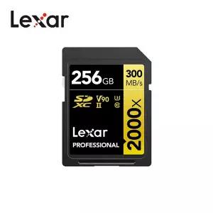 렉사 프로페셔널 2000X SD 메모리카드 SDXC UHS-II V90 256GB 캐논 소니 니콘 후지 카메라 호환