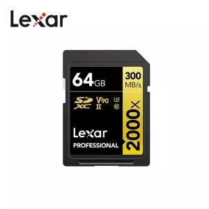 렉사 프로페셔널 2000X SD 메모리카드 SDXC UHS-II V90 64GB 캐논 소니 니콘 후지 카메라 호환