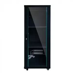[랜스타] LANSTAR 라인업시스템 LS-1600HB 고급형 허브랙 서버랙 캐비넷 강화유리 냉각팬