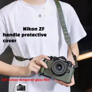 디지털 카메라 니콘 ZF 핸들 보호대용 새 가방 가죽 케이스 액세서리 베이스 쉘 숄더 스트랩