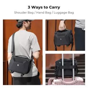 디지털 카메라 KF CONCEPT 경량 터프 슬링백 방수 여행용 싱글 숄더 크로스바디 가방 소니 캐논 DSLR/SLR
