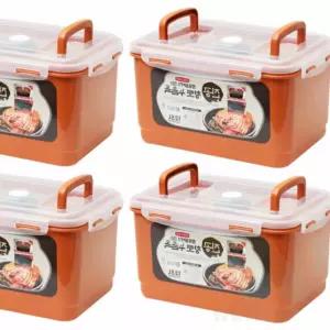 참숯진공누름독 12.5L 4개 냉장고용기 김치통 냉장고정리