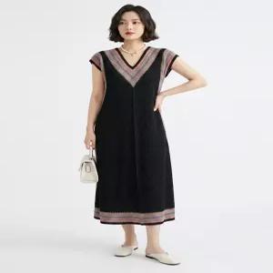 [벤자][BENJA] 플리츠 브이넥 레스트 롱원피스 2컬러