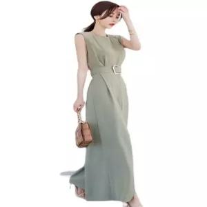 점프슈트 민소매 하객룩 원피스 여성용 루즈핏 데이트룩