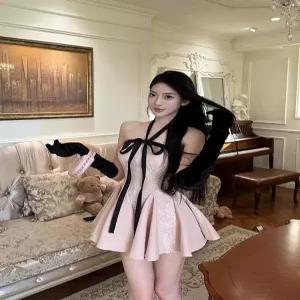 공주풍 원피스 레이스 슬림핏 파티룩 휴양지 클럽룩