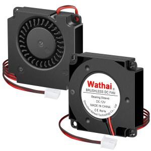 와타이 4010 송풍기 12V 원심 팬 40MM 컴퓨터 케이스 DIY 3D 프린터 냉각 2팩용 소형 마이크로 터빈 40X40X10