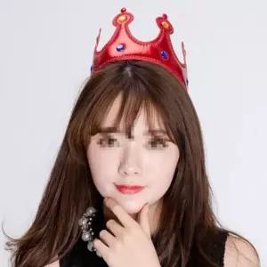 레드 생일 머리띠 스펀지 파티용품 핑크 실버 악세사리