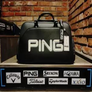 정품 핑 PING 남성 보스톤백 올 블랙