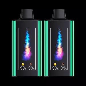 [후에버] HOOO25 니코틴0 쿨링 청량 다크민트 프리미엄 아로마 대용량 USB-C 풀스크린 LED 디바이스 2개