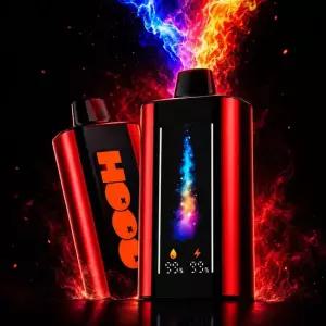 [후에버] HOOO25 니코틴0 액상 프리미엄 아로마 쿨링 콜라아이스 대용량 USB-C 풀스크린 LED 디바이스 1개
