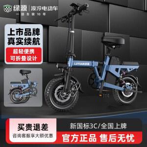 접이식 전기자전거 14인치 1인 나노휠 48V 직장인 전용 경량 전동자전거 커플