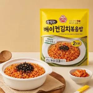 [오뚜기][G] 오뚜기 맛있는 베이컨김치볶음밥 450g 2개