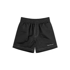 [MARNI]키즈 로고 프린팅 스티치 스윔팬츠 블랙 M01718 M00SD 0M900