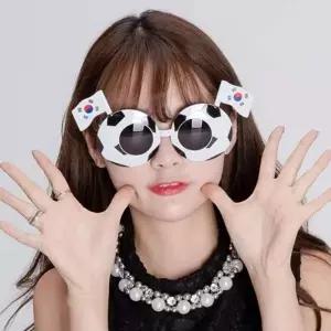 축구 태극기 안경 응원 월드컵 축제 단체 축구응원용품 깃발