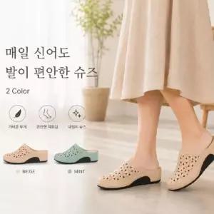 [라일리] Rly 여성 샌들 샌달 캔버스 아웃솔 로우 데일리 신발