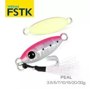 FSTK 마이크로 지그 쇼어 캐스팅 스푼 3.5G 5G 7G 10G 15G Rockfishing 느린 드롭 캐스트 금속 바닷물 낚시