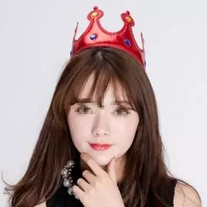 레드 생일 머리띠 스펀지 파티용품 핑크 실버 악세사리