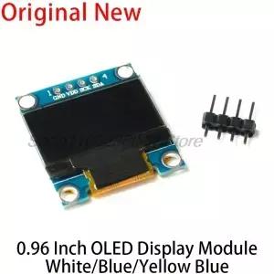 아두이노용 OLED 디스플레이 모듈 0.96 인치 SSD1315 I2C IIC SPI 시리얼 128x64 LCD 4 핀 옐로우 블루