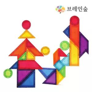 두뇌활동놀이 알록달록 자석블록 마그네틱 집중력 성취감 상상력 만들기완구 창의력