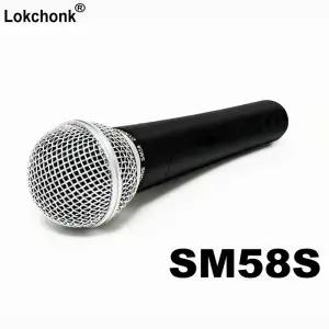 Lokchonk 다이나믹 보컬 마이크 노래 무대 스튜디오 가라오케용 핸드헬드 카디오이드 SM58S
