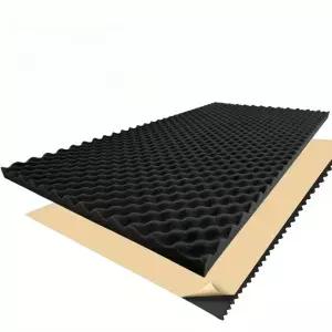 1 롤 2cm50x100cm 자체 접착식 검정색 방음 폼 보드 소음 단열 벽 패널 자동차 감소