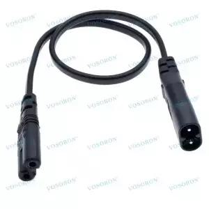 IEC 60320 C8 플러그에서 C7 리셉터클로 남성여성 연장 전원 주 어댑터 케이블