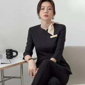 실장님 유니폼 에스테틱 세트 피부과 바지 여성복 오피스룩 승무원 비서복