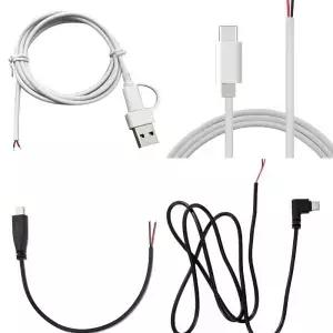 25cm/1m/2m 유형 남성 엔드 2Pin 전원 케이블 연장 코드 와이어 5V 3A 22AWG LED 조명 라우터 팬 카메라