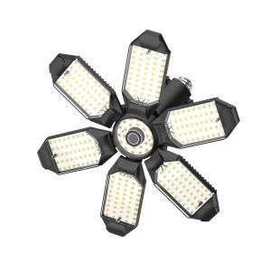 LUCORSEC LED 차고 조명 1팩 200W 초밝은 천장 상점 조명, 6500 000LM 변형 가능한 지하, 다락방 및 작업장 상업용 베이 조명에 이상적입니다