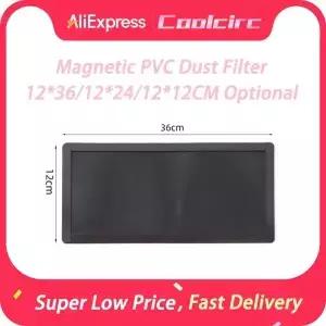 Coolcirc 12*12CM PC 케이스 냉각 먼지 필터 마그네틱 PVC 네트 컴퓨터 쿨러 팬용 방진망