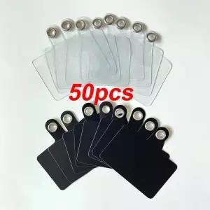 50Pcs 투명 휴대 전화 끈 분실 카드 켓 범용 코드 패치 테더 패드