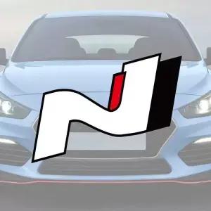 10x4.2cm N 성능 로고 자동차 스티커 현대 i30N i20 ELANTRA IONIQ 5 레이싱 비닐 장식 데칼 튜닝 액세서리
