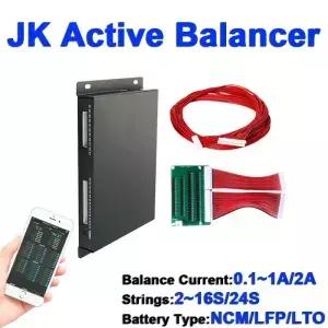 LFP/NCM/LTO 배터리용 1A 2A 액티브 밸런스 이퀄라이저 216S 224S JIKONG Bluetooth가 장착된 스마트