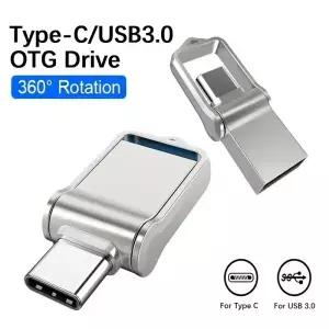 타입 C 펜드라이브 512GB 고속 USB 3.0 플래시 2TB U 메모리 스틱 휴대폰 PC 저장 장치용
