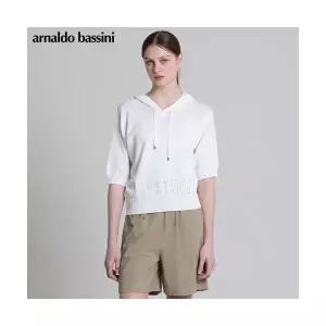 아날도바시니 ARNALDO BASSINI 자가드배색 펀칭 니트후드 택가격: 138000원 7374401337862