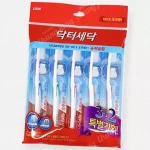 라이온/닥터세닥 슈퍼슬림칫솔 3+2