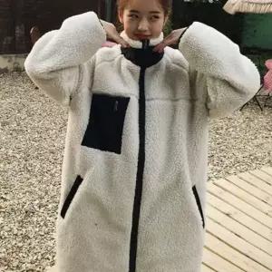 셀럽하우스 후리스점퍼 롱 뉴레트로L