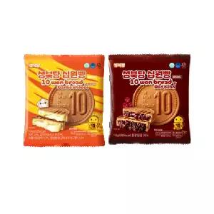 성북당 원조 십원빵 갈릭치즈 110g * 5개 + 팥 110g * 5개 [소비기한 임박]