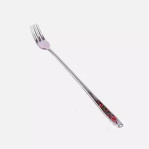 홍학 사과 꽃 롱포크 스텐포크 과일 디저트 수저 1P