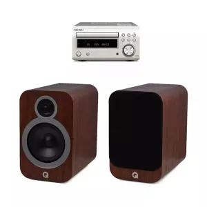 데논 RCD-M41 + 큐어쿠스틱스 3030i 미니 하이파이 오디오 세트