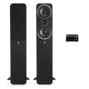 데논 RCD-M41 + 큐어쿠스틱스 3050i 미니 하이파이 오디오 세트