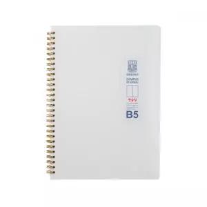 코넬 스프링노트 B5 좌철 2분할 80매 밀크 연습장 무지 공책