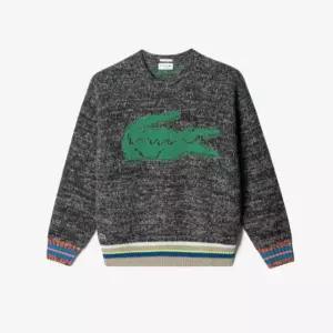 [LACOSTE] 라코스테 울혼방 자카드 빅크록 크루넥 풀오버 (AH1780)2CQ