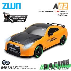 2.4G RC 자동차 LED 라이트 4륜구동 무선 조종 드리프트 전문 레이싱 장난감 GTR 모델 AE86  크리스마스