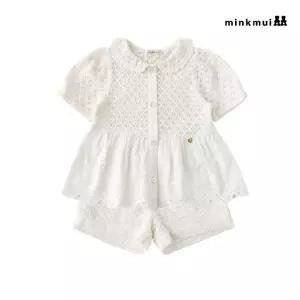 밍크뮤 minkmiu IV 져지크로셰블라우스.팬츠SET 36315-312-02.41207 출산백일돌선물 36315-312-0241207-BON