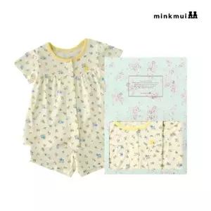 밍크뮤 minkmiu YE 블루밍인견반팔내의 3637005424 36370-054-24 출산백일돌선물 36370-054-24-BON 498895